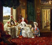 Johann Zoffany Queen Charlotte at her Dressing Table (mk25) Sweden oil painting artist
